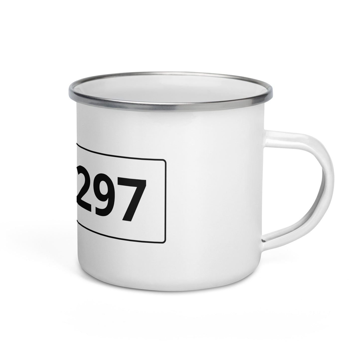 Registration number mug Retro White