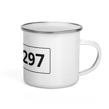 Registration number mug Retro White